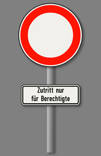 Durchfahrt verboten